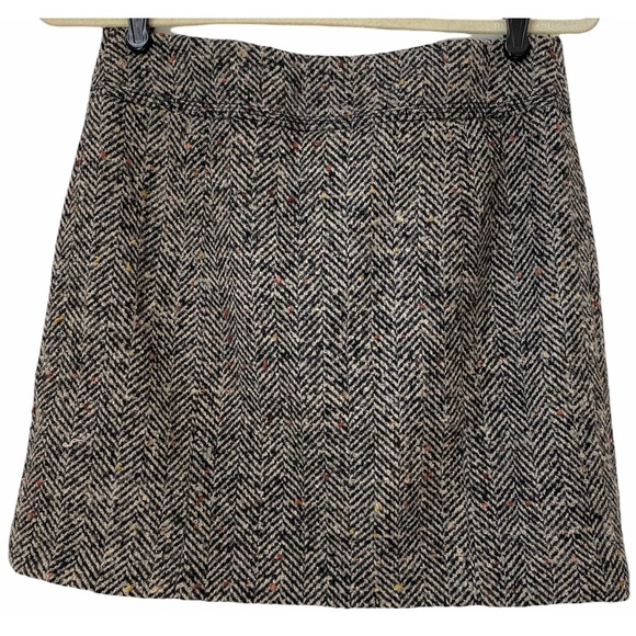 Ann Taylor LOFT Womens Grey Wool Blend Lined Skirt Size 0 - Picture 2 of 9